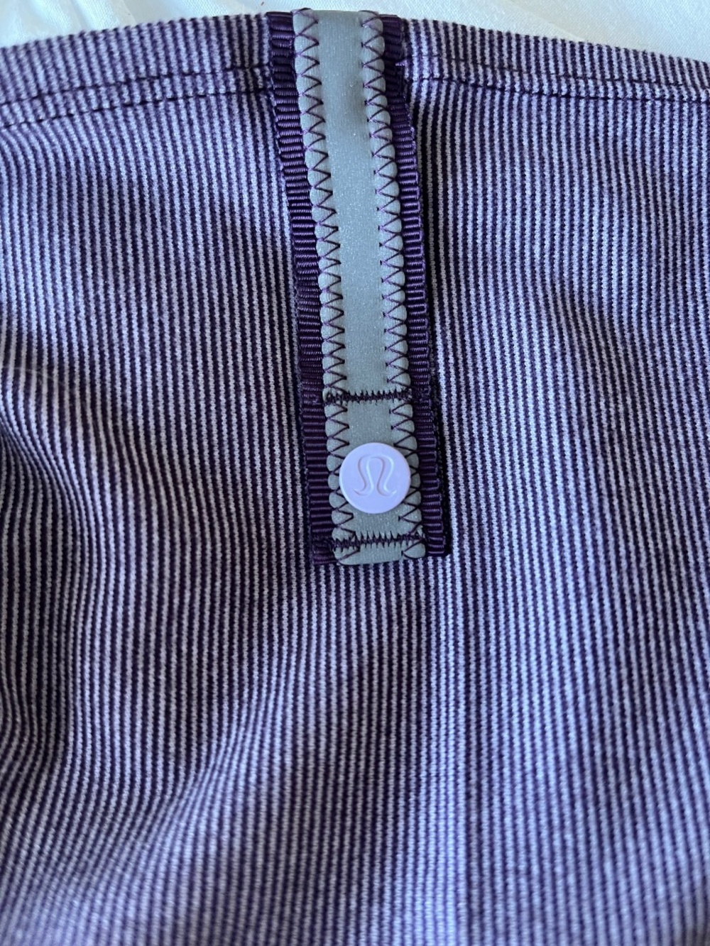 Lululemon Purple Striped Vinyasa Multi-Wear Snap Scarf